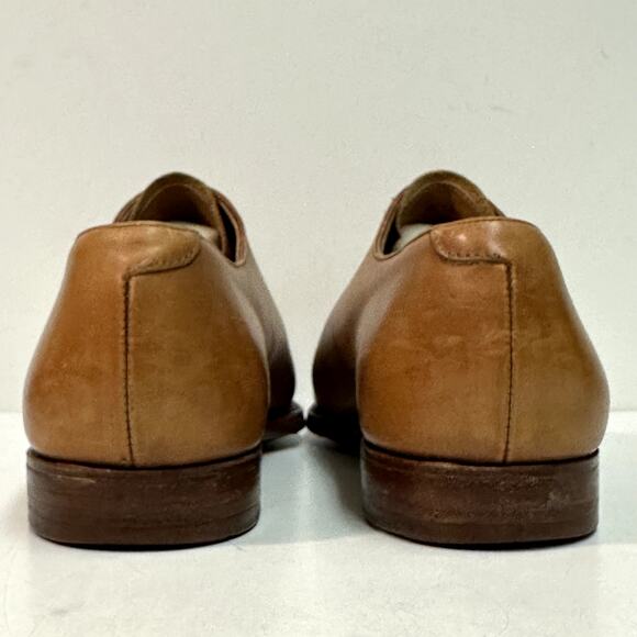 VERY GOOD Crockett & Jones x Brooks Brother Wholecut Oxford Tan Made England 11 - Picture 6 of 13